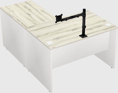 L-shaped office desk