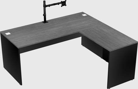 L-shaped office desk