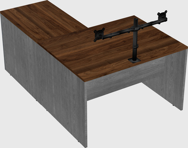 L-shaped office desk