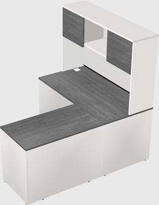 L-shaped office desk