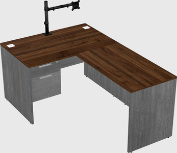 L-shaped office desk