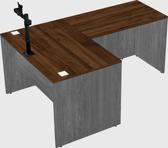 L-shaped office desk