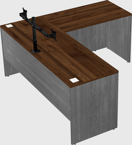 L-shaped office desk
