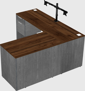 L-shaped office desk