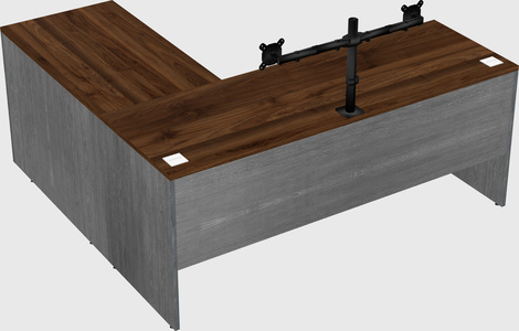 L-shaped office desk