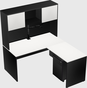 L-shaped office desk