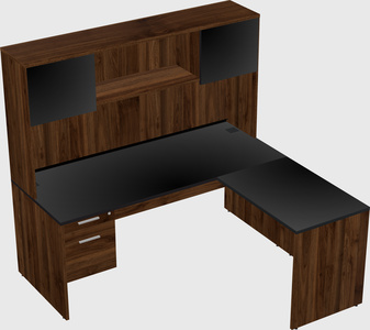 L-shaped office desk