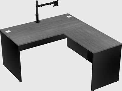 L-shaped office desk