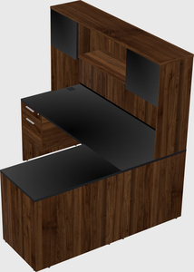 L-shaped office desk