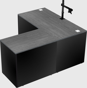 L-shaped office desk