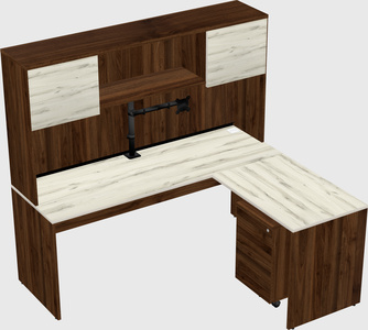 L-shaped office desk