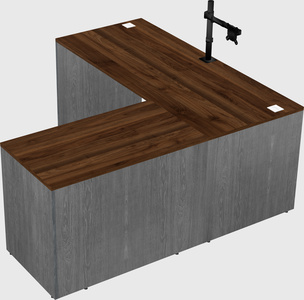 L-shaped office desk