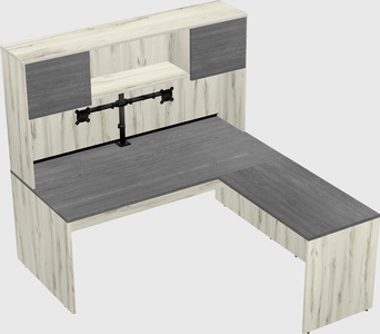 L-shaped office desk