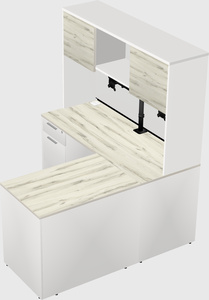 L-shaped office desk