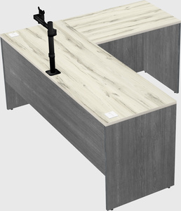L-shaped office desk