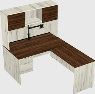 L-shaped office desk