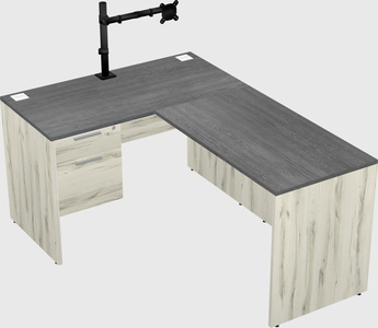 L-shaped office desk