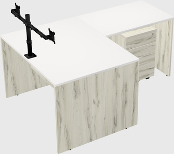 L-shaped office desk