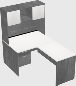 L-shaped office desk