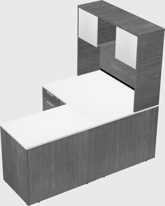 L-shaped office desk