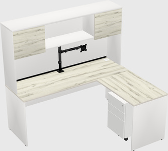 L-shaped office desk