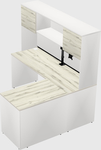 L-shaped office desk