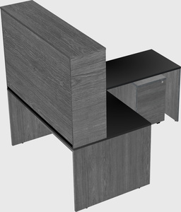 L-shaped office desk