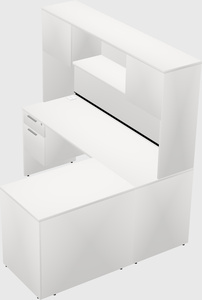 L-shaped office desk