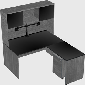 L-shaped office desk