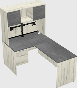 L-shaped office desk