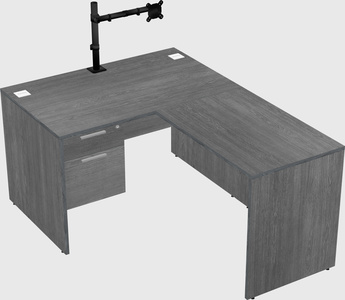 L-shaped office desk