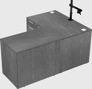 L-shaped office desk