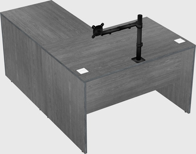 L-shaped office desk