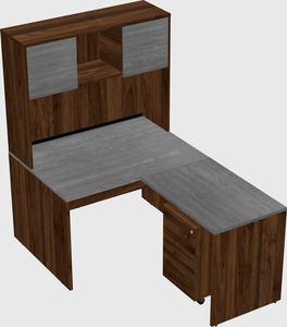 L-shaped office desk