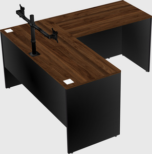 L-shaped office desk