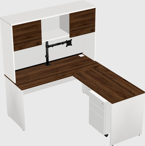 L-shaped office desk
