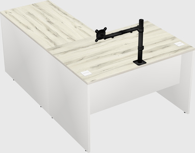 L-shaped office desk
