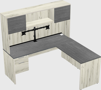 L-shaped office desk