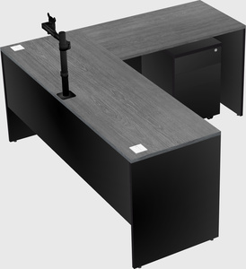 L-shaped office desk