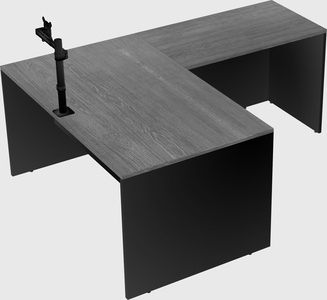L-shaped office desk