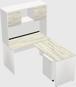L-shaped office desk