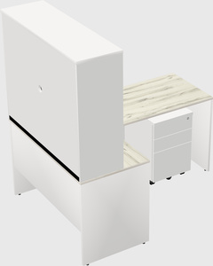 L-shaped office desk