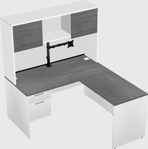 L-shaped office desk