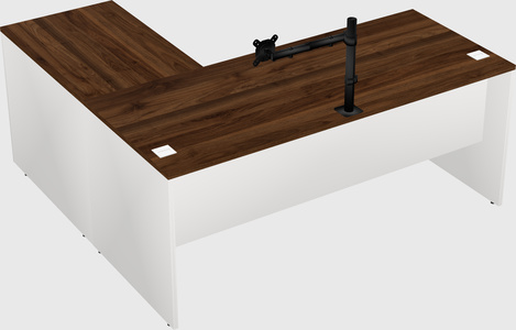L-shaped office desk