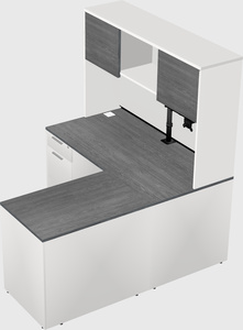 L-shaped office desk