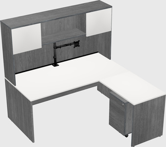 L-shaped office desk