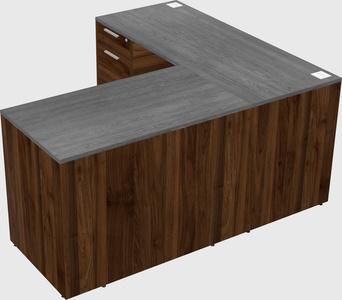 L-shaped office desk