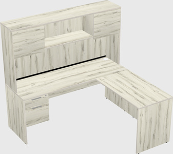 L-shaped office desk