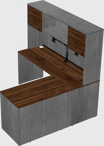 L-shaped office desk