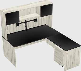 L-shaped office desk